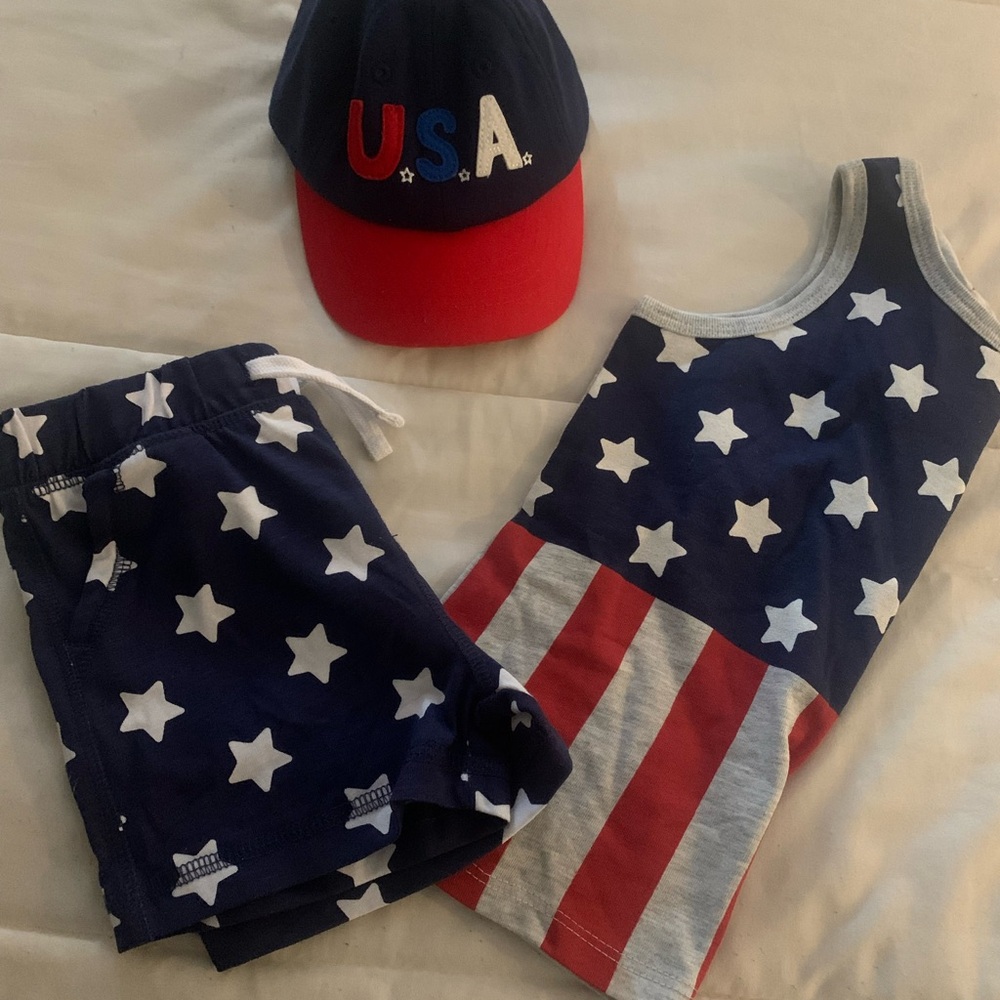 Tommy Hilfiger Light Pink Polo with Signature Trim Fourth of July ready.